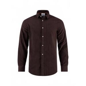 NEW A FISH NAMED FRED men's corduroy shirt in chocolate